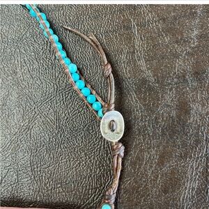CHAN LUU Turquoise beaded wrist wrap bracelet $245 MSRP